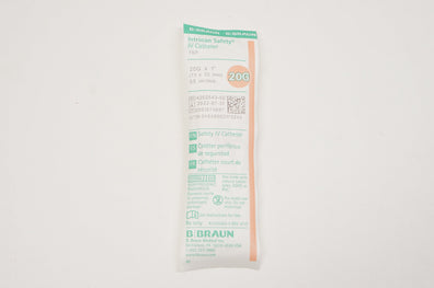 Braun 4252543-02 Introcan Safety IV Cath. 20G x 1inch